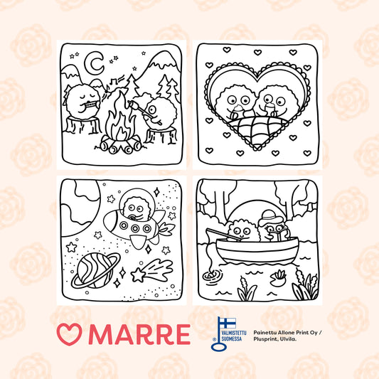 Marren pompom värityskirja